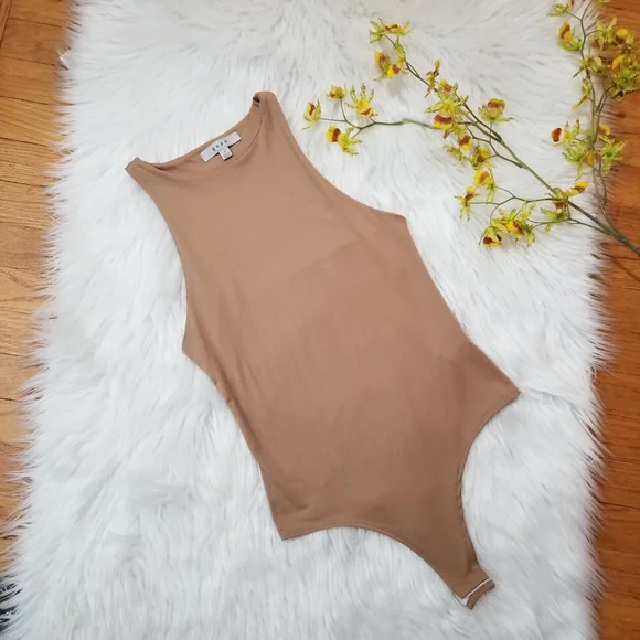 gaze Bodysuit High Neck Color Tan SIZE S. - Picture 1 of 17
